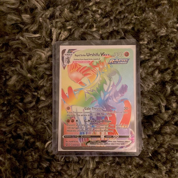 rapid strike urshifu vmax pokemon card Rapid Strike Urshifu Vmax (088/163) (Pokemon League Stamp) – GoldenFishGames main image 1